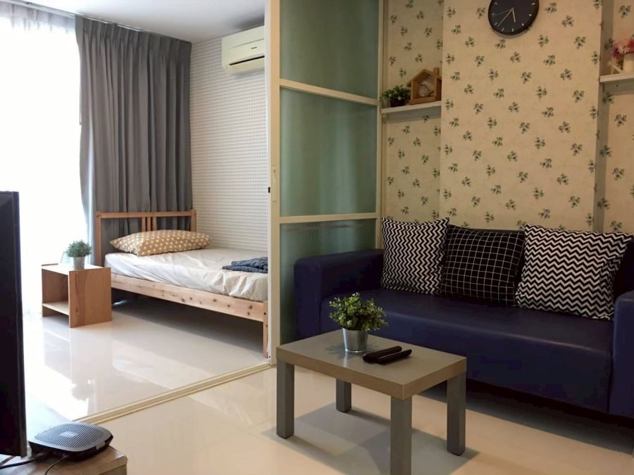 - ให้เช่าคอนโดอิลิเม้นท์ ศรีนครินทร์ ชั้น7 วิวเมือง 44 ตารางเมตร