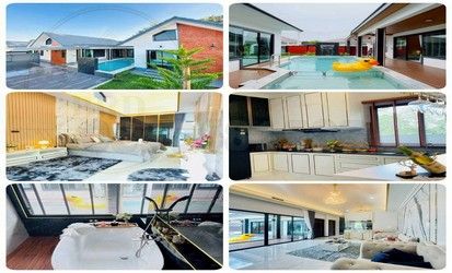 - Pool Villa พัทยา ใกล้อ่างมาบประชัน600 เมตร 3 นอน 4 น้ำ ที่ดิน 100 ตรว. พัทยา บางละมุง ชลบุรี