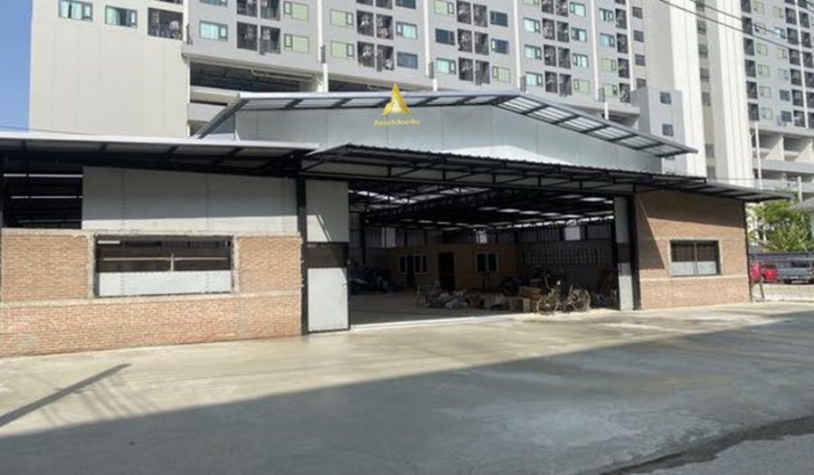 - ให้เช่าโกดังพร้อมออฟฟิศ พื้นที่ 450 ตร.ม. ใกล้แยกลำสาลี บางกะปิ รามคำแหง