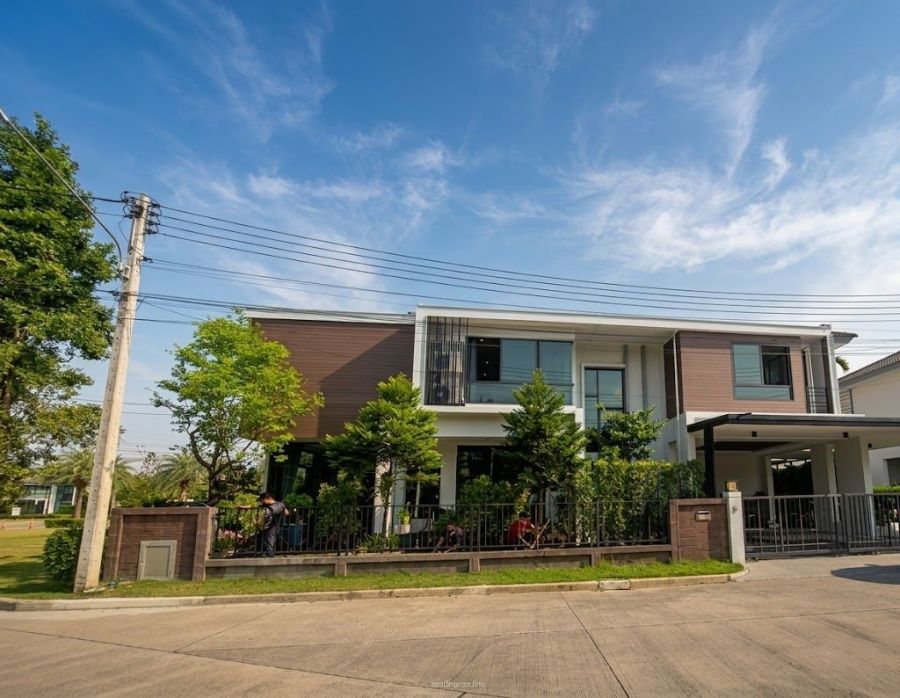 - ขาย/ให้เช่าบ้านเดี่ยวหลังมุม THE GRAND พระราม 2 วิวสวน-ทะเลสาบ Built-in ทั้งหลัง พร้อมเข้าอยู่