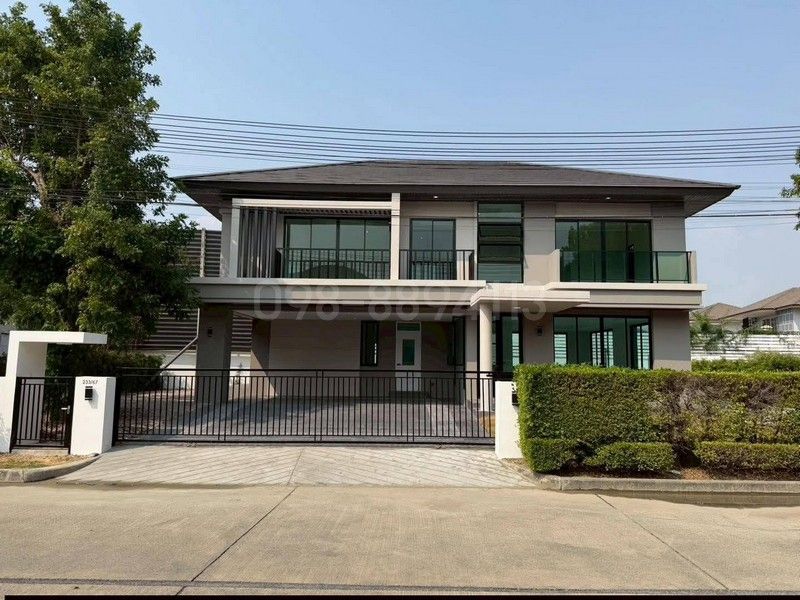 - ขายบ้านเดี่ยว 2 ชั้น พร้อมสระว่ายน้ำ มบ.ณุศาศิริ ซิตี้ พระราม 2 ขนาด 154.4 ตรว 3นอน 5น้ำ น้าบ้านทิศใต้