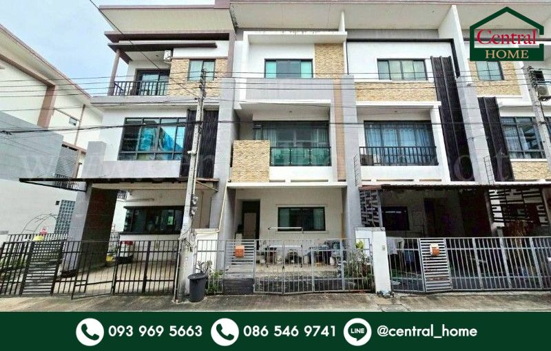 - ทาวน์โฮม ลิฟวิ่ง เรสซิเดนซ์ รังสิต - ราชพฤกษ์ โครงการติดถนน 345 บ้านสวย พร้อมอยู่ ราคาถูก