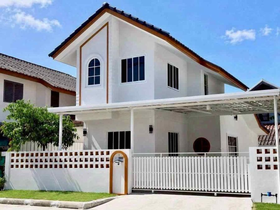 - บ้านเดี่ยวสองชั้น โครงการบ้านขวัญเวียง ต.สันผักหวาน อ.หางดง จ.เชียงใหม่