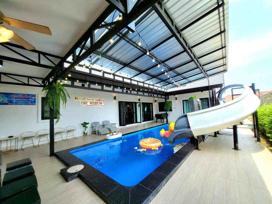- ปล่อยเช่า Pool Villa 4 ห้องนอน มาบประชัน ทำธุรกิจได้
