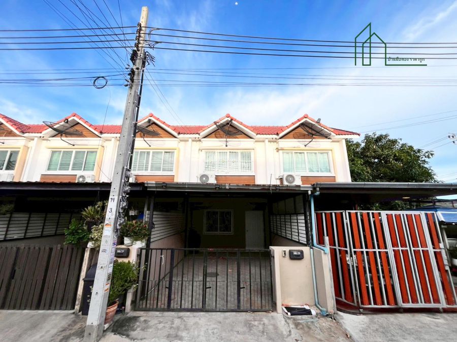 - ทาวน์เฮาส์ 20.7 ตร.วา หมู่บ้านภูมิใจนิเวศ 5 โครงการ 1 เทพารักษ์ (วโรชา-ลาดหวาย)