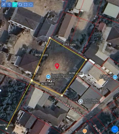 - ที่ดิน 277 ตร.ว. ในโซนป่าแดด ใกล้บิ๊กซี อิเกีย แม็คโคร เพียง 5 นาที