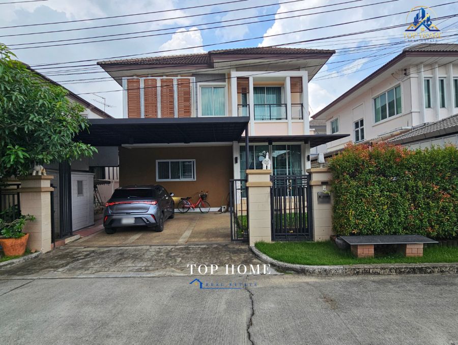 - ขายด่วน บ้านเดี่ยว 2 ชั้น บางกอกบูเลอวาร์ด รัชดา-รามอินทรา หน้าบ้านตรงกับกับบ้านหลังอื่น โครงการดี เดินทางสะดวก