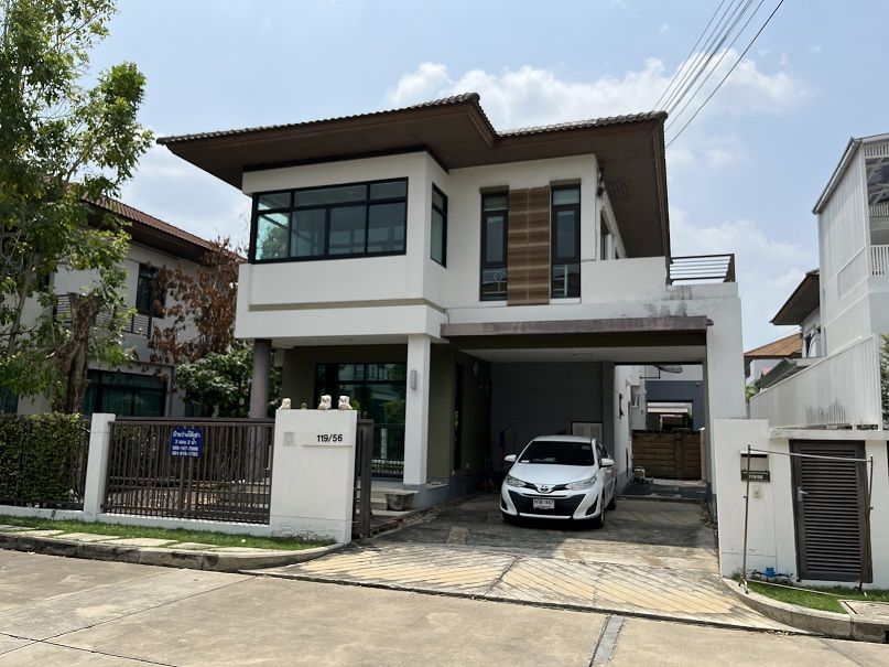 - ว่างแล้ว!! ให้เช่า บ้านเดี่ยว 2 ชั้น มบ. สราญสิริ พหลโยธิน-สายไหม (3 ห้องนอน, 2 ห้องน้ำ, พร้อมที่จอดรถ 2 คัน)