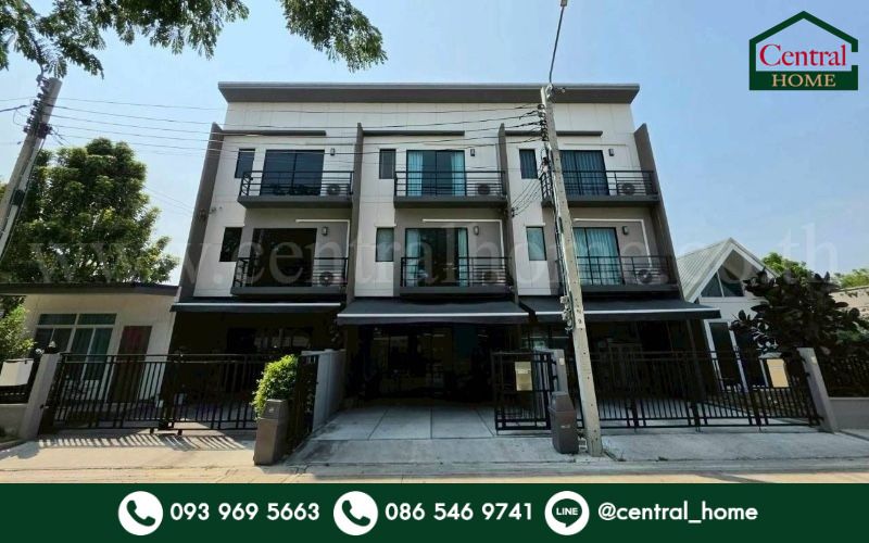 - ทาวน์โฮม 3 ชั้น บ้านกลางเมือง ราชพฤกษ์-สาทร บ้านใหม่ สภาพดี แปลงหน้าสวน