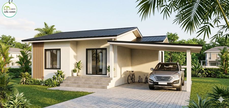 - บ้านเดี่ยวสร้างใหม่ เพียง5นาทีจากโลตัส เมืองอุตรดิตถ์ ราคาเริ่มต้นเพียง1.99ล้าน คุ้มๆ