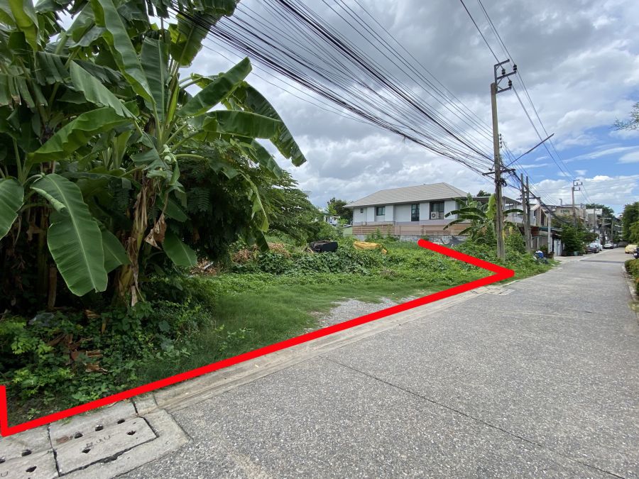 - ขายที่ดินถมแล้ว 227.5 ตรว. แปลงสี่เหลี่ยมผืนผ้า ทำเลกลางเมือง ซ.ภาวนา 41 แยก 12
