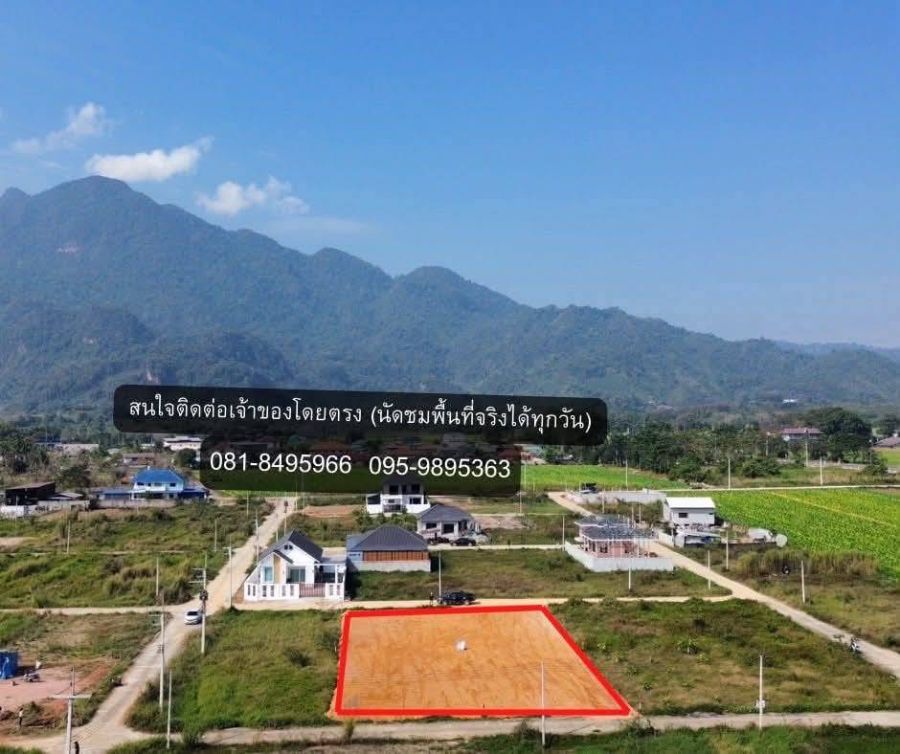- ขายถูกมาก!! ที่ดินถมแล้ว 320 ตร.ว. วิวภูเขาดอยนางนอน ทำเลทอง อ.แม่สาย จ.เชียงราย ใกล้โลตัส แม็คโครฯ