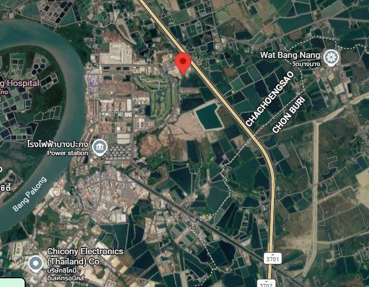 - ขายที่ดินท่าข้าม 3 ไร่ ติดคลอง ซอยโรงไฟฟ้า ใกล้ถ.มอเตอร์เวย์สาย7-350เมตร อ.บางปะกง ฉะเชิงเทรา