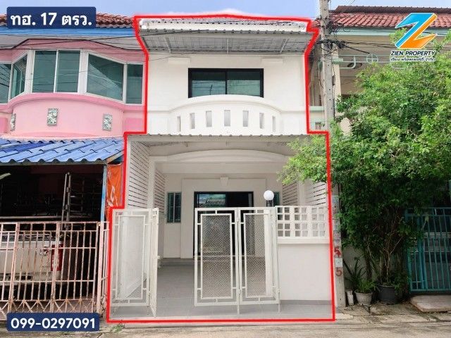 - ขายบ้าน ทาวน์เฮ้าส์ ราคาถูก 17 ตร.วา. สภาพใหม่มาก ย่านเมืองปทุมธานี บ้านเทพมงคล