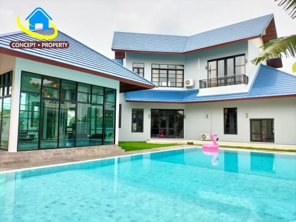 - ขายบ้านเดี่ยว pool villa 1 ไร่ ซอยศรีนครินทร์ 45 ประเวศ
