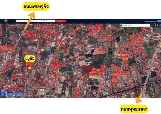 - ขายที่ดินวปอกระทุ่มแบนผังม่วง ที่ดินท่าไม้กระทุ่มแบน ที่ดินอ้อมน้อย