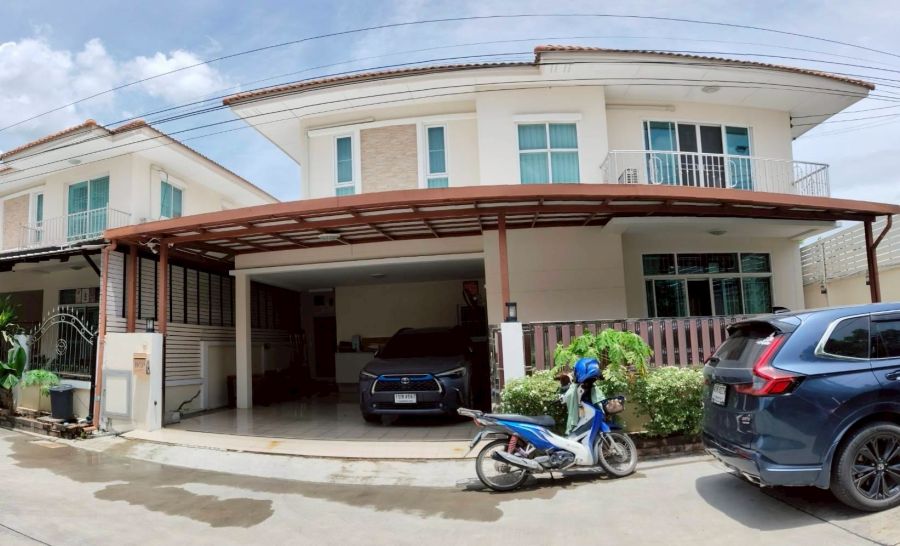 - ขายบ้านเดี่ยว 2 ชั้น ม.บ้านนนท์ณิชา บางใหญ่ ทำเลทอง