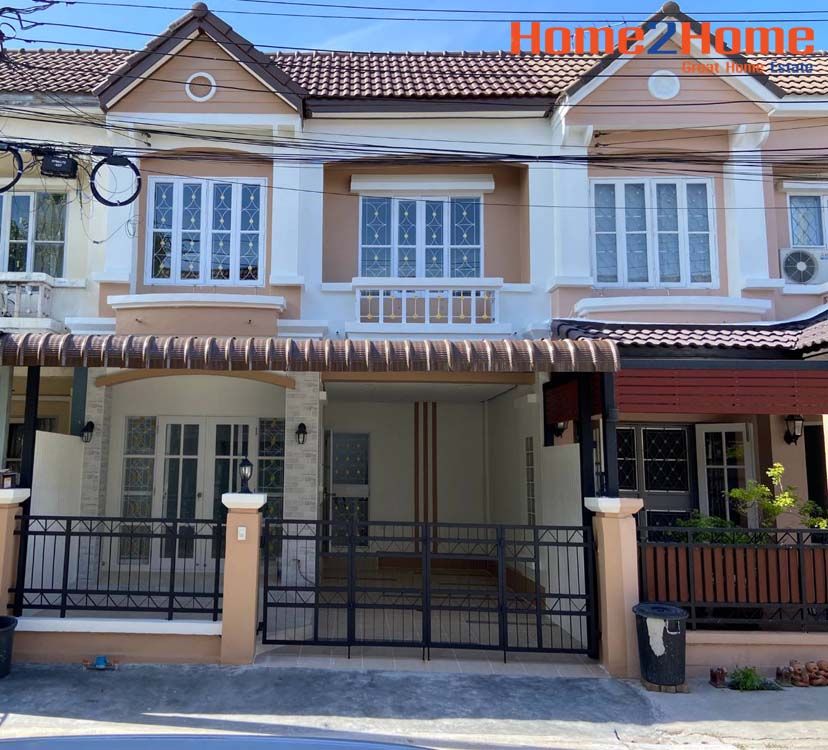 - ขาย ทาวน์เฮ้าส์ ทาวน์โฮม ตกแต่งใหม่ บ้านบุศรินทร์ บ้านกล้วยไทรน้อย