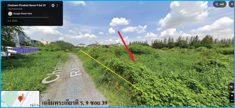 - ที่ดินเปล่าทำเลดี ใกล้สวนหลวง ร.9 ฝั่งประตูเฟื่องฟ้า เพียง 300 เมตร เดินทางสะดวก เข้า-ออกได้หลายเส้นทาง ทั้งถนนเฉลิมพระเกียรติ ร.9 ถนนศรีนครินทร์