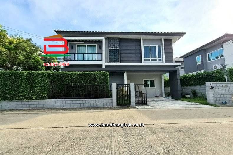 - บ้านเดี่ยว 2 ชั้น เนื้อที่ 67.3 ตร.ว. โครงการ THE CITY บางใหญ่ : เดอะ ซิตี้ บางใหญ่ (ซอยสองพี่น้อง) ถนนกาญจนาภิเษก ตำบลเสาธงหิน อำเภอบางใหญ่ นนทบุรี