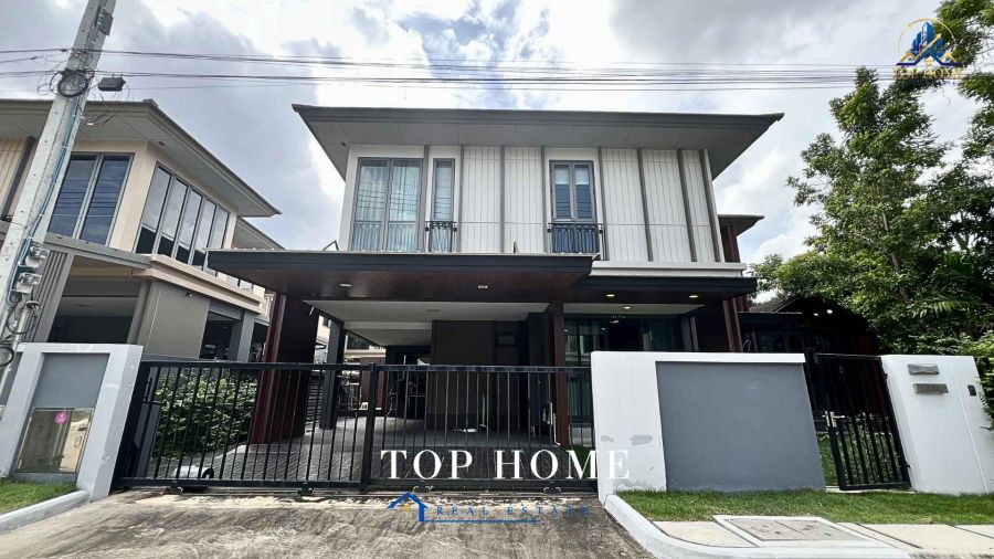 - ขายด่วน! บ้านเดี่ยวหลังริม พร้อมบิวท์อินทั้งหลัง หมู่บ้านบุราสิริ พระราม 2