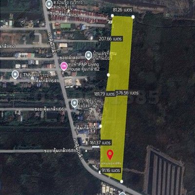 - ที่ดินติดถนนคุ้มเกล้า สร้างหมู่บ้าน สร้างโกดัง เนื้อที่ 28-3-40 ไร่ ขายไร่ละ 4.5 ล้านบาท ลาดกระบัง กรุงเทพฯ