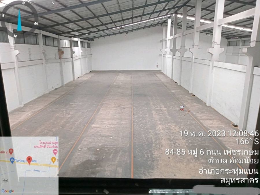 - ให้เช่าโกดัง โรงงาน 4,280 ตร.ม. สำนักงาน 4 ชั้น เพชรเกษม 95 อ้อมน้อย สมุทรสาคร มีใบ รง.4 เดิม เหมาะคลังสินค้า ศูนย์กระจายสินค้า รง.อาหาร Food Additive