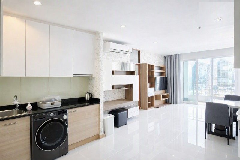 - MRTเพชรบุรี 670ม. Penthouse มักกะสัน คอนโดหรู เซอร์เคิล 75 ตร.ม. ให้เช่า 2นอน ห้องหัวมุม ชั้น 25 รพ.บำรุงราษฎร์ 600 ม.