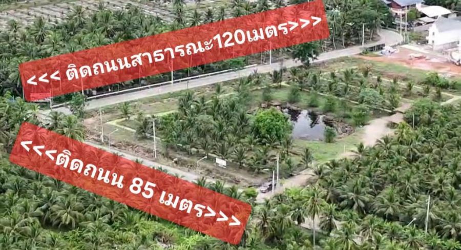 - ขายที่ดินสมุทรสงคราม ติดถนนหน้ากว้างทางไปตลาดน้ำท่าคา ถูกที่สุดในโซนนี้ ฟรีโอน คุยง่าย จบไว เจ้าของใจดี