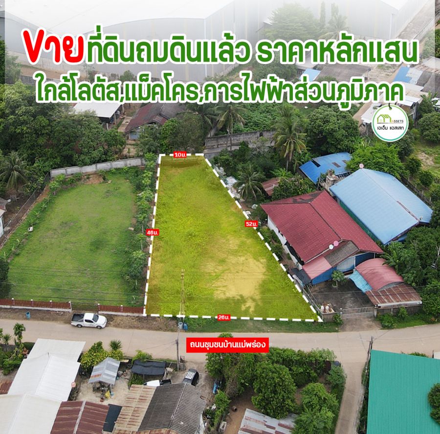 - ที่ดินทำเลดี ติดถนนคอนกรีต เเหล่งชมชน เข้าซอยวัดทองเหลือ เมืองอุตรดิตถ์