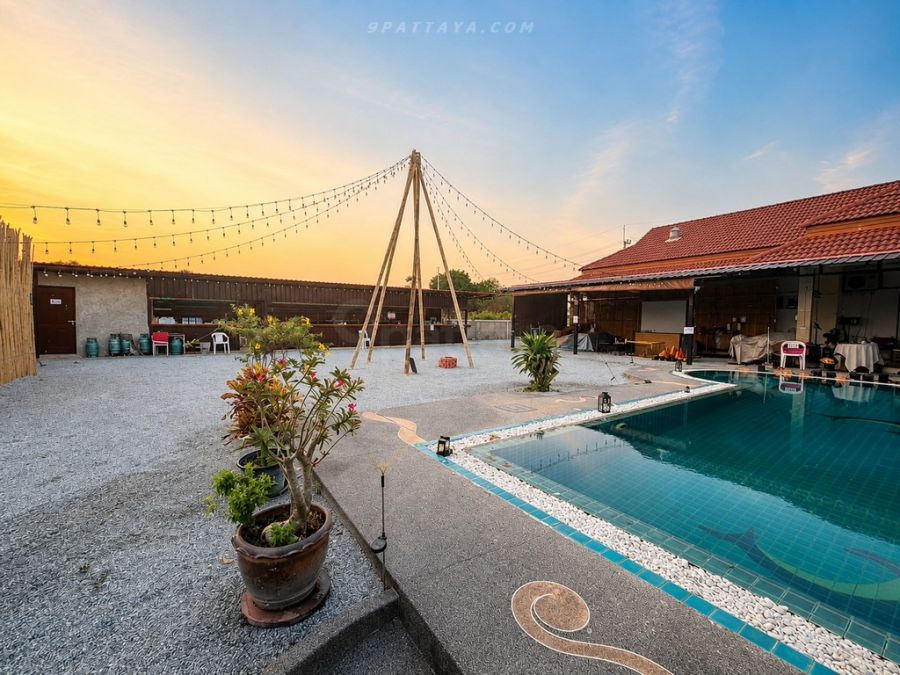 - ขายบ้านเดี่ยวพร้อมสระว่ายน้ำ ใกล้ฟาร์มจระเข้พัทยา