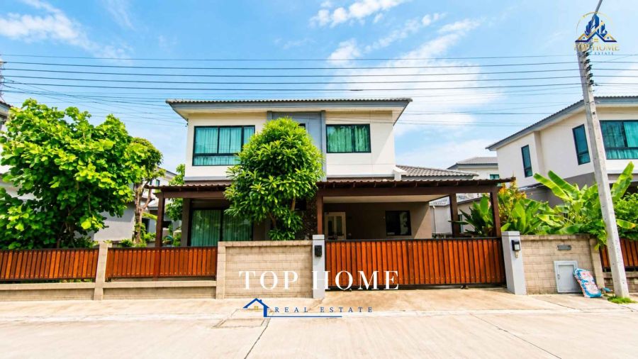 - ขายด่วน! บ้านเดี่ยว 2 ชั้น หมู่บ้านคาซ่าวิลล์ วงแหวน-จตุโชติ** **บ้านสวย ทำเลดี หน้าบ้านไม่ชนใคร ไม่บล็อกวิว ติดสระว่ายน้ำและฟิตเนส**