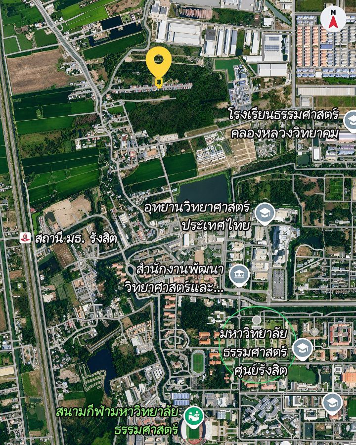 - ขายถูก ที่ดินผังสีม่วง คลองหลวง ใกล้ ม.ธรรมศาสตร์ รังสิต 1-0-70.5 ไร่ เพียง 5.8 ล้านบาท