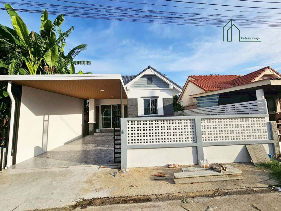 - บ้านเดี่ยว ชั้นเดี่ยว 79 ตร.วา หมู่บ้านนันทวัน 10 เลียบวารี หนองจอก