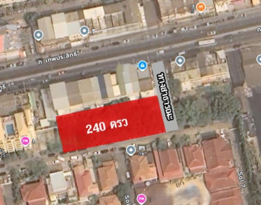 - ขายที่ดินหนองปลาไหล พัทยา แปลงมุม 376 ตรว. ทำเลดีมีศักยภาพ ใกล้หาด2.8กม. อ.บางละมุง ชลบุรี