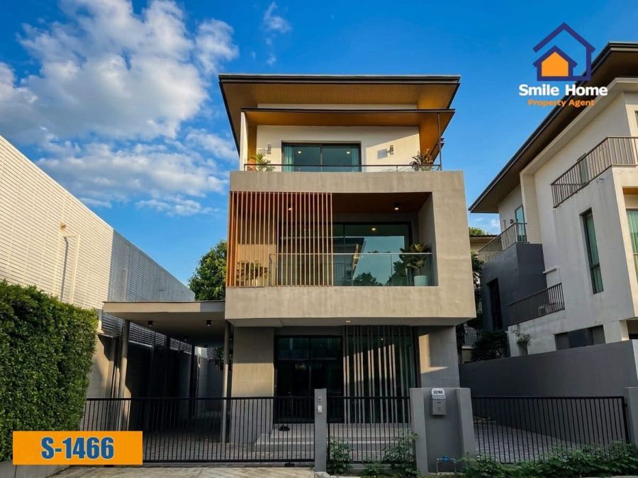- ขายบ้านเดี่ยวใกล้สวนหลวงร.9 หลังริม 3 ชั้น เอคิว อาร์เบอร์ สวนหลวง ร.9 - พัฒนาการ