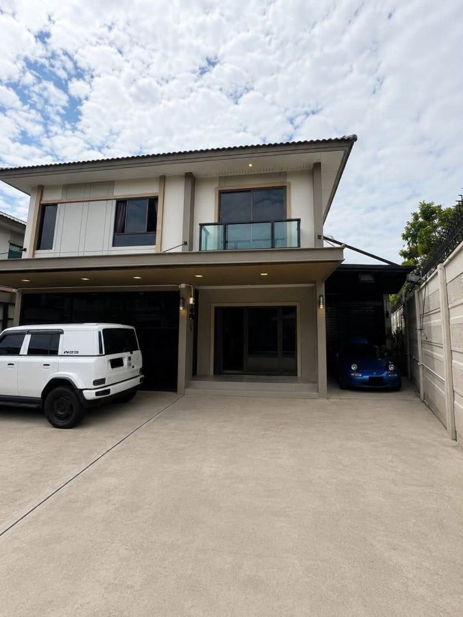 - ปล่อยเช่าบ้านเดี่ยว2ชั้น ม.ภัสสร บางนา วงแหวน (สุขาภิบาล 2) บ้านแปลงมุม