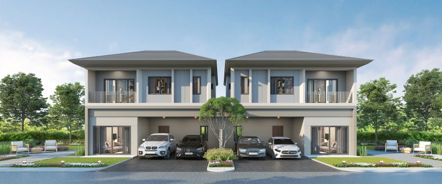 - บ้านแฝด CURA 3 ห้องนอน ทำเลบ้านสวน ชลบุรี ใกล้ Central Chonburi เริ่ม 4.5 ล้าน