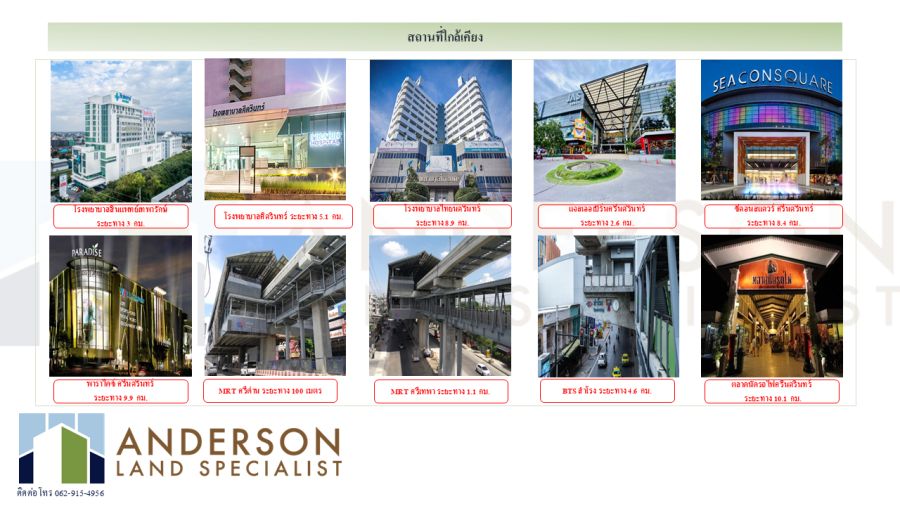 - ประกาศขายที่ดิน ติดรถไฟฟ้า MRT สถานีศรีด่าน