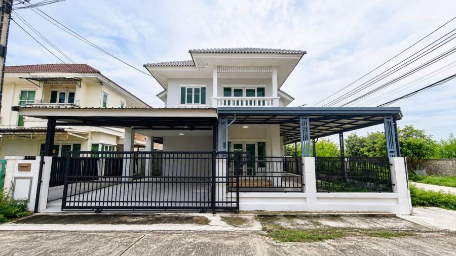 - รีโนเวทใหม่! บ้านเดี่ยว 2 ชั้น หลังมุม 50 ตร.ว. หมู่บ้านปิยวรารมย์ 4 บ้านกล้วย ไทรน้อย นนทบุรี