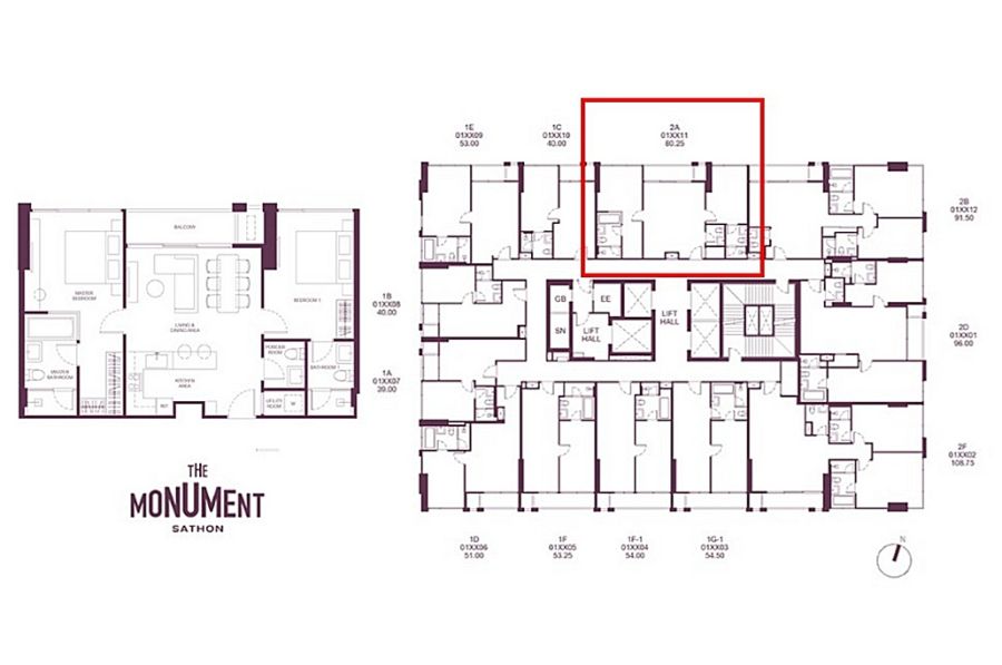 - เจ้าของขายเอง) The Monument Sathon 2-Bedroom ราคาดีที่สุดในโครงการ