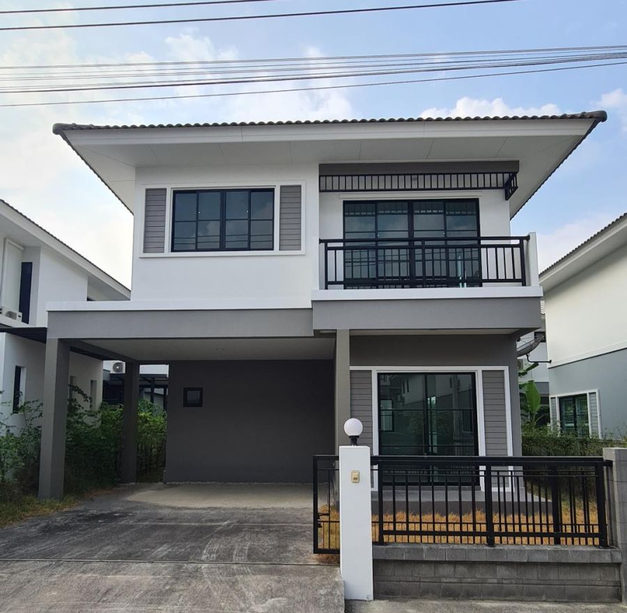 - ขายบ้านแฝด สไตล์บ้านเดี่ยว โครงการมารวยริเวอร์ไซ้ด์ ติดแม่น้ำบางปะกง