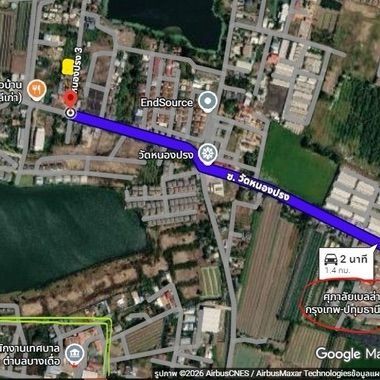 - ขายที่ดินเปล่า 3 งาน 78 ตร.ว. ทำเลดี บางเดื่อ ปทุมธานี