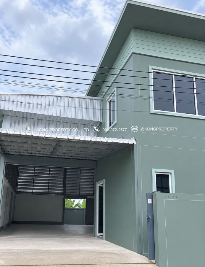 - โกดังให้เช่า พร้อมออฟฟิศและห้องพัก ซอยวัดลาดปลาดุก บางบัวทอง นนทบุรี