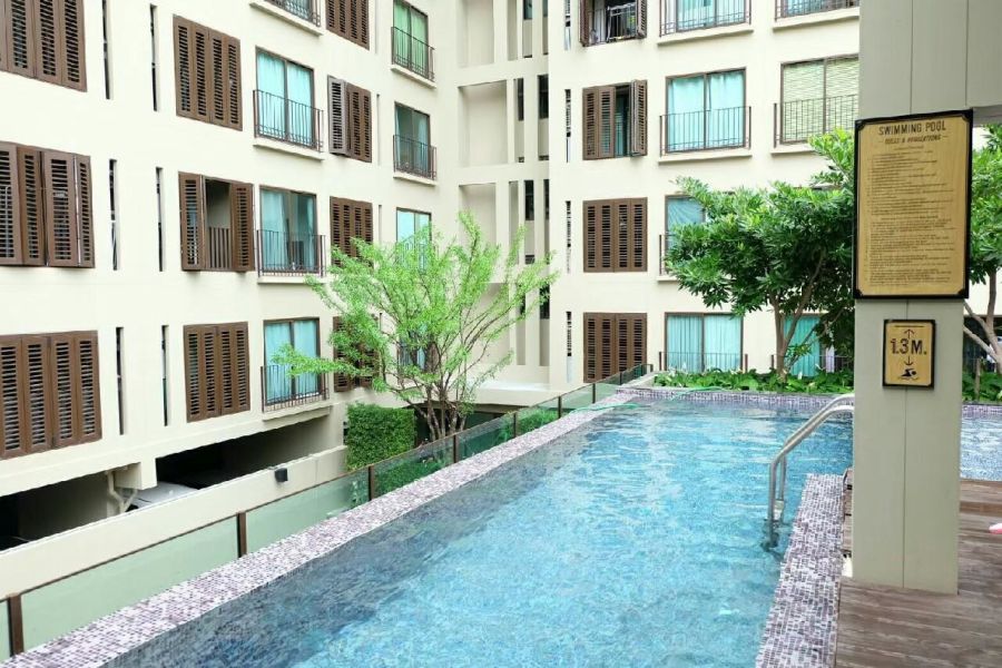 - ให้เช่า Condolette Dwell Sukhumvit 26 ชั้น 1 ห้อง Duplex 1 ห้องนอน Pool Access ใกล้ BTS พร้อมพงษ์