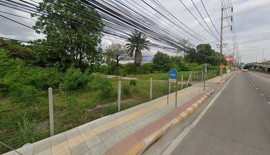 - ขายที่ดินเปล่าแปลงใหญ่ ติดถนนเฉลิมพระเกียรติ ร.9 ใกล้ Airport Link ทับช้าง