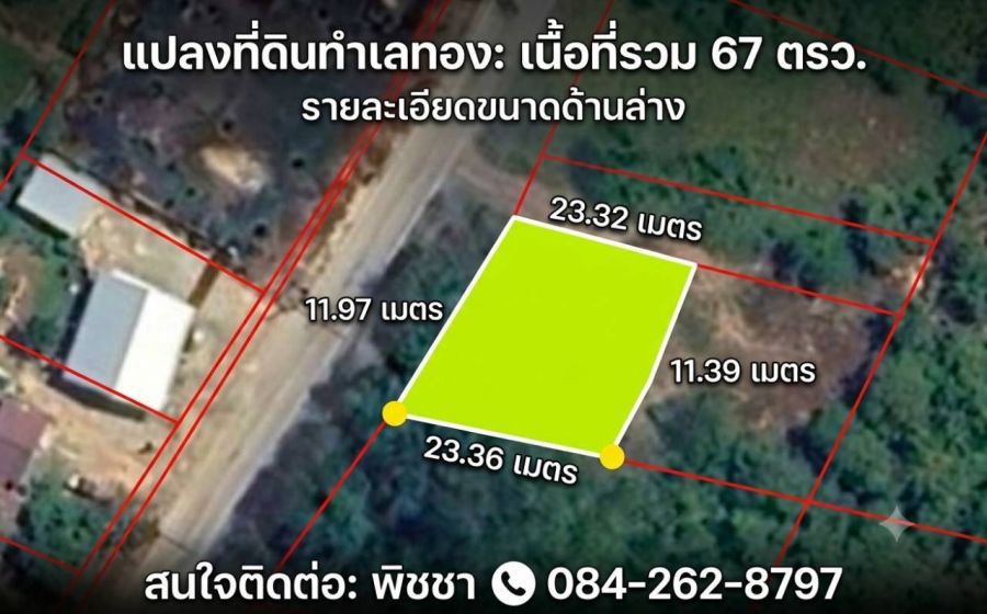 - ขายที่ดินเปล่า พุนพิน สุราษฎร์ธานี ที่ดินแปลงเล็ก ราคาจับต้องได้ เพียง 290,000 บาท