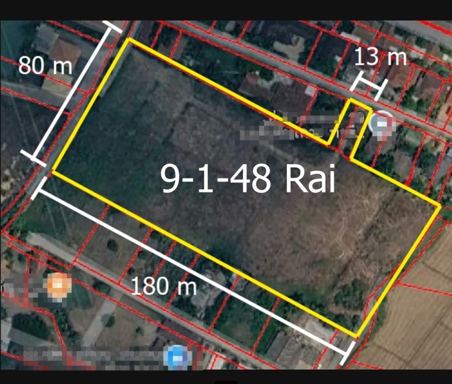 - ขายที่ดินเปล่า(ที่นา) ผังสีเหลือง 9-1-48 ไร่ (ต.ต้นเปา อ.สันกำแพง จ.เชียงใหม่)