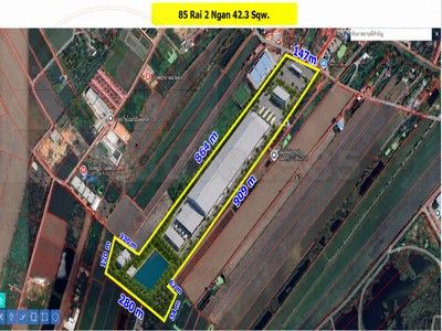 - ขายที่ดินผังสีม่วงถนนสุวินทวงศ์ ใกล้ตลาดปองพล เนื้อที่ 86ไร่ ไร่ละ 3 ล้าน ต.วังตะเคียน อ.เมือง จ.ฉะเชิงเทรา