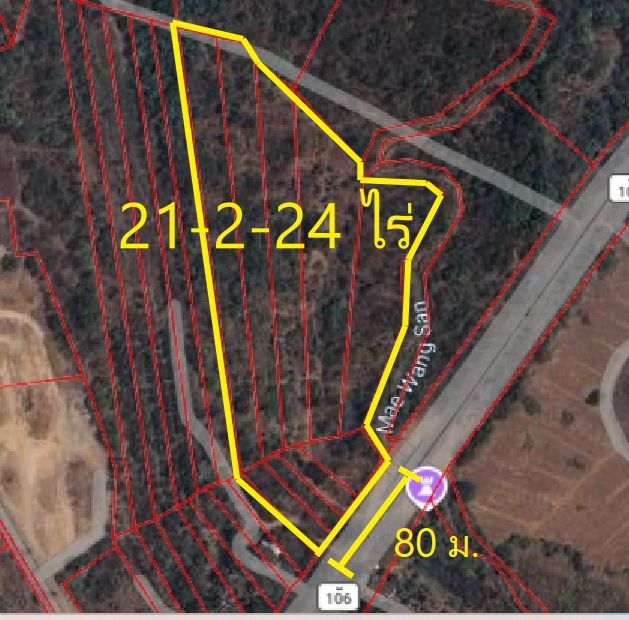 - ขายที่ดินเปล่า 21-2-24 ไร่ (ต.นครเจดีย์ อ.ป่าซาง จ.ลำพูน)